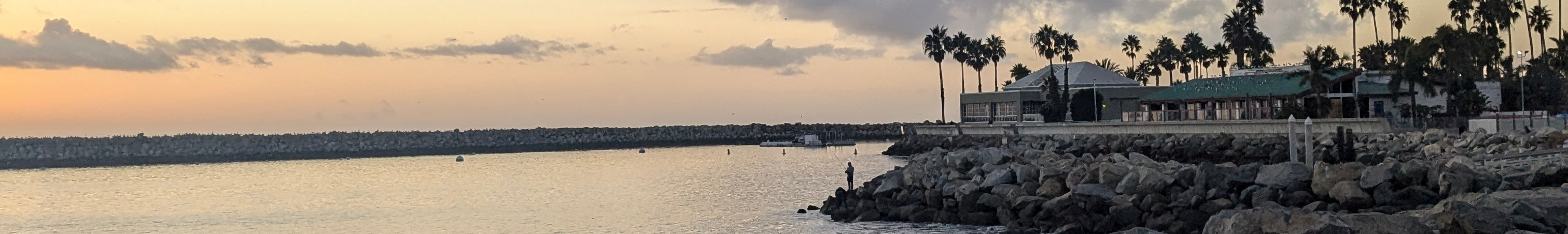 Image of water at sunset